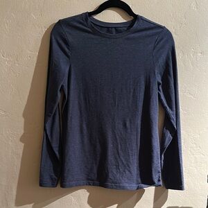 Pact Deep Navy Blue Fitted Long Sleeve T-shirt